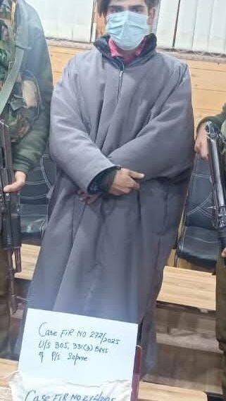 Sopore Police Solve Theft Case Within 24 Hours; Accused Arrested & Stolen Property Recovered.