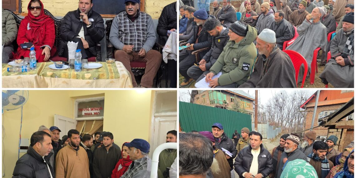 MLA Gulmarg, Farooq Ahmad Shah visited several villages of the Aboora Block as part of his ongoing outreach programme.