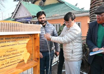 DC Baramulla Inaugurates Upgraded Park at DC Office Premises