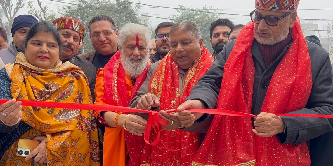 *Sat Sharma, Sham Lal Sharma inaugurate “Aap Shambu Builders” hardware store at Paloura*