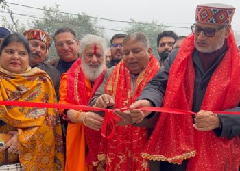 *Sat Sharma, Sham Lal Sharma inaugurate “Aap Shambu Builders” hardware store at Paloura*