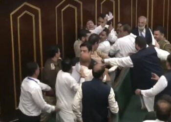 *Jammu and Kashmir Assembly: Scuffle breaks out between Congress MLA Irfan Hafiz Lone and BJP MLA Yudvir Sethi*
