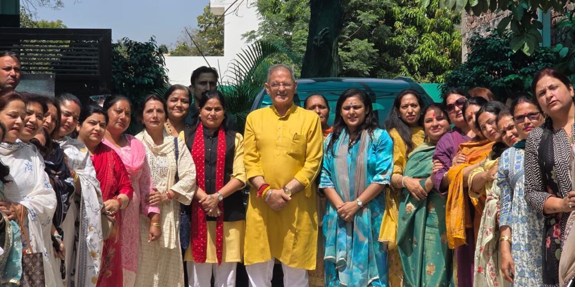 BJP Mahila Morcha felicitates Governor Kavinder Gupta, showcases unity and strength of women leadership