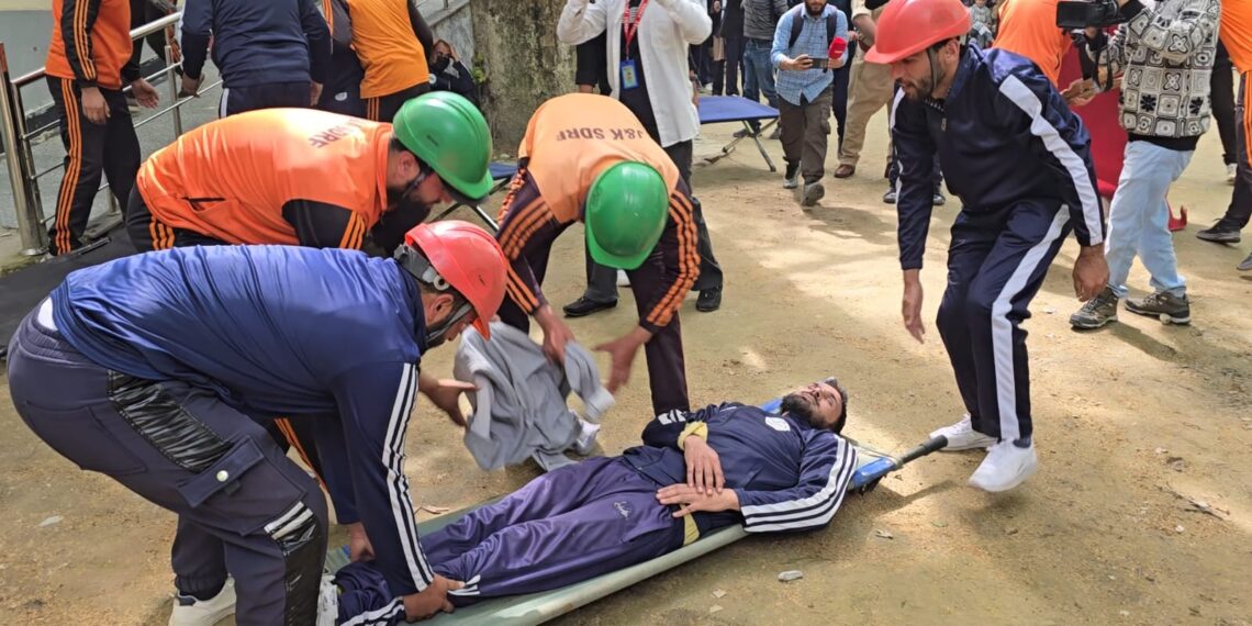 Ganderbal Police conduct Mock Drill at GDC to enhance Emergency Preparedness