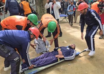 Ganderbal Police conduct Mock Drill at GDC to enhance Emergency Preparedness