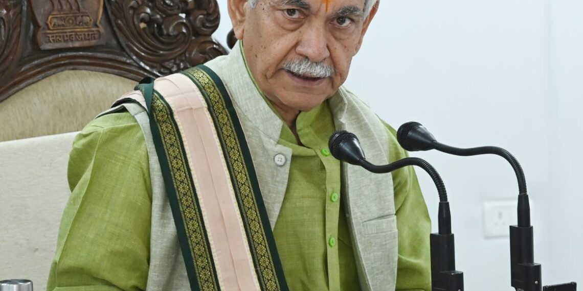 LG Sinha chairs meeting with DCs, SSPs of Jammu Division