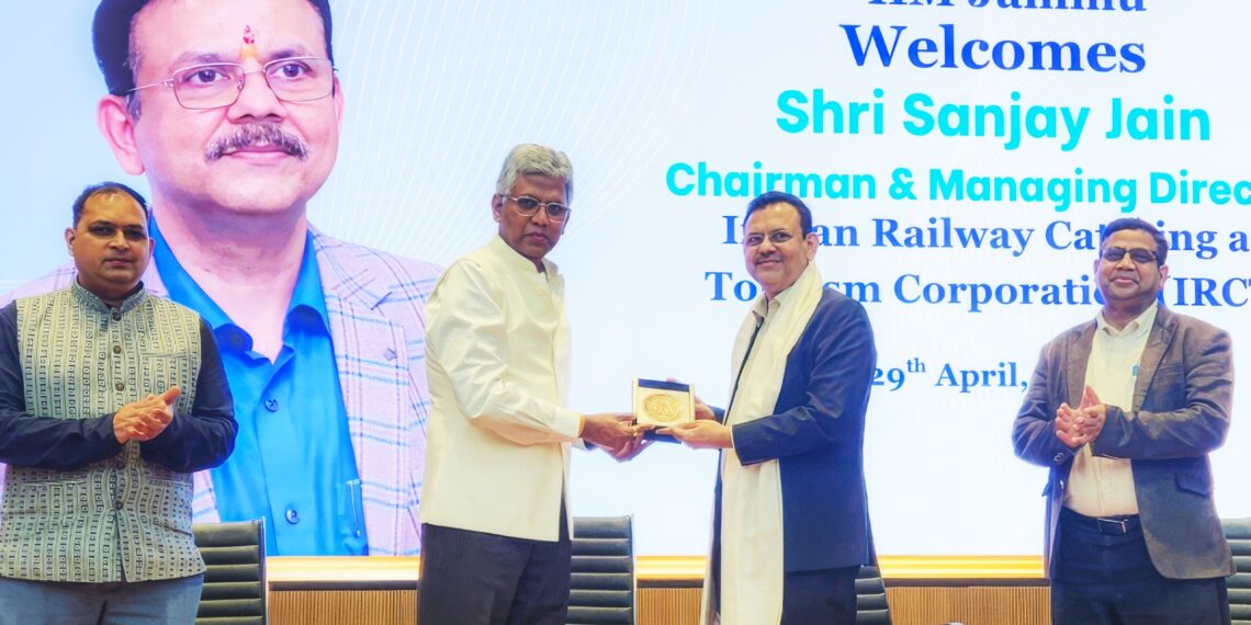 IIM Jammu Hosts Visionary Leadership Talk by Sanjay Jain, Chairman and Managing Director, IRCTC