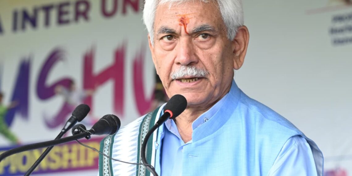 LG Sinha Urges Athletes to Act as Ambassadors of Nasha Mukt J&K