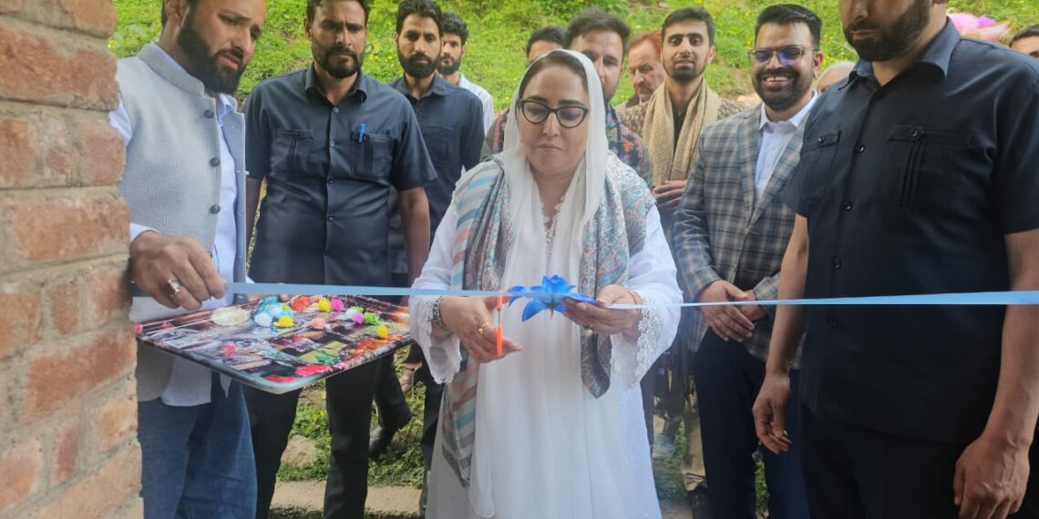 Dr Darakhshan inaugurates Reconstruction & Beautification Project of the shrine at Sarbal & lays foundation for development works at Aishmuqam in South Kashmir today