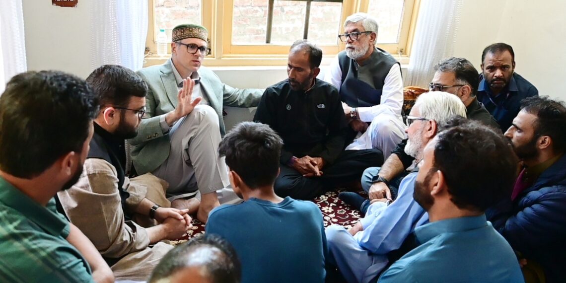 CM Omar Abdullah meets family of minor girl brutally murdered in Budgam, promises justice