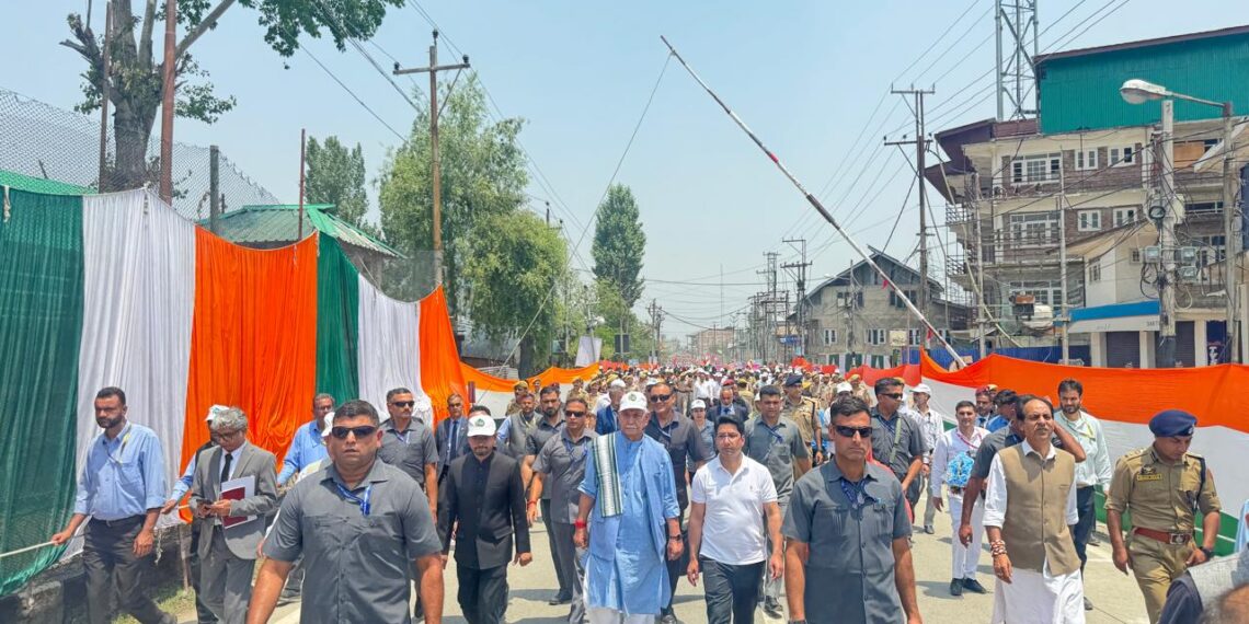 Lieutenant Governor Led Drug-Free J&K Padyatra in Kulgam