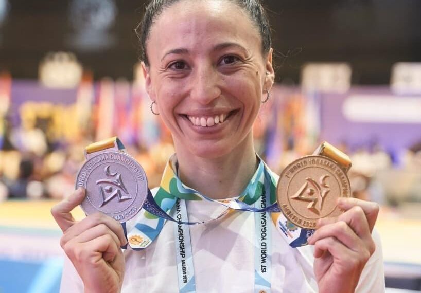 Kohli fan from Messi’s backyard, Nabila Sol Barraza criss-crosses continents to leave her mark at World Yogasana Championships