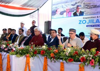 CM Omar Abdullah, Union Minister Nitin Gadkari jointly inspect progress of Zojila Tunnel project