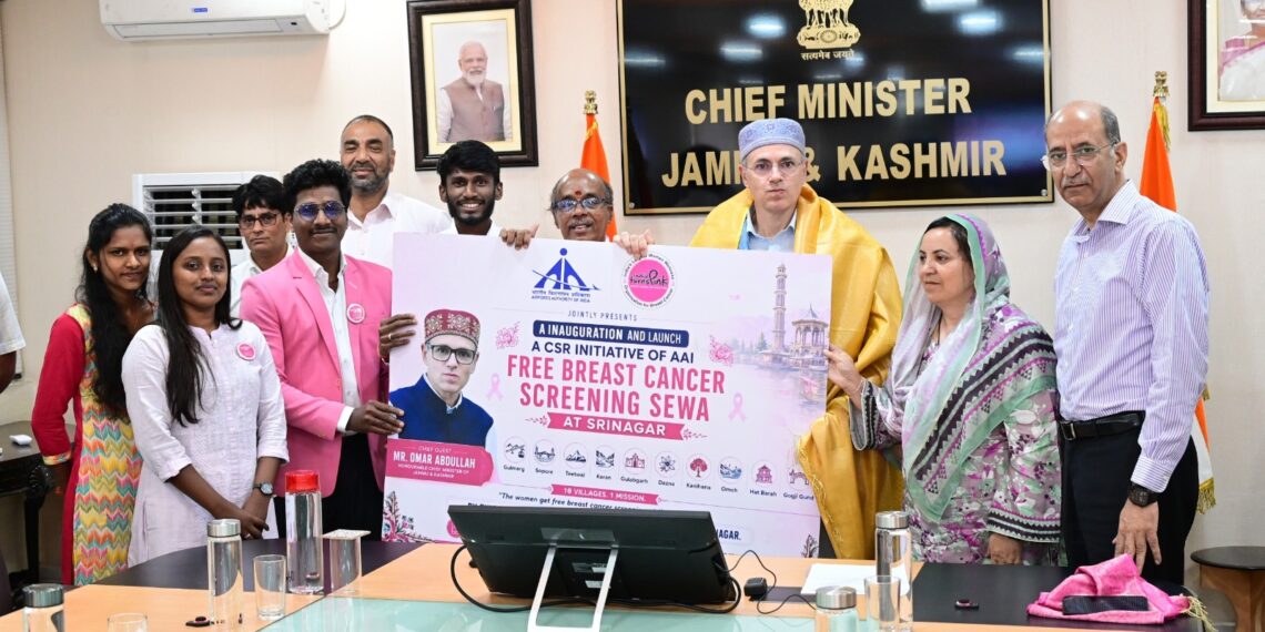 CM Omar Abdullah inaugurates Free Breast Cancer Screening Seva in Srinagar