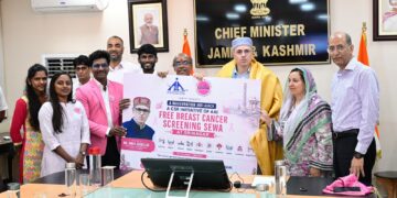 CM Omar Abdullah inaugurates Free Breast Cancer Screening Seva in Srinagar