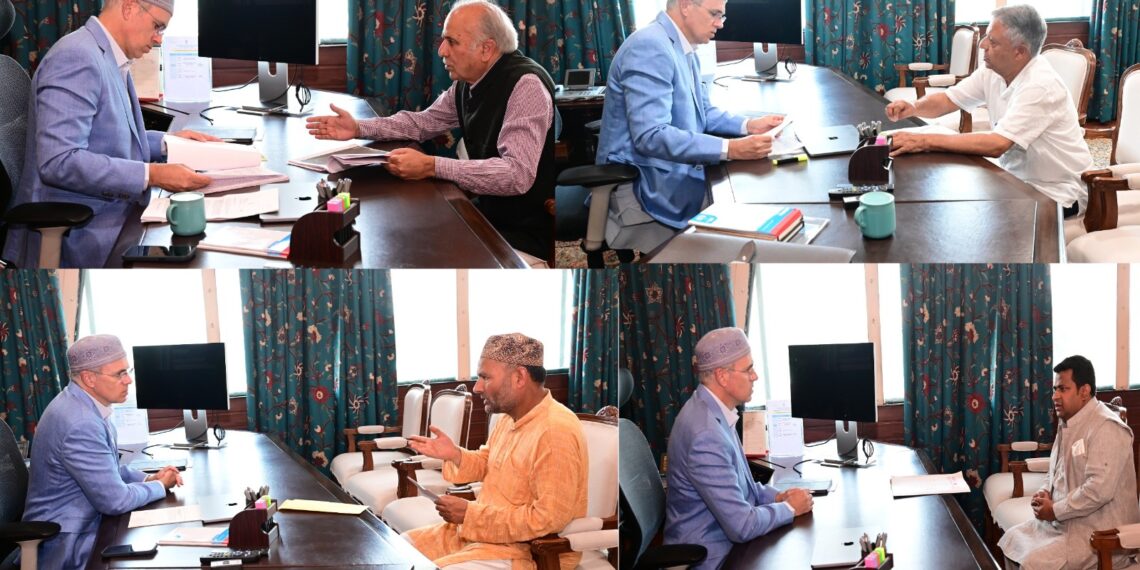 CM Omar Abdullah meets legislators, reviews constituency issues and development needs