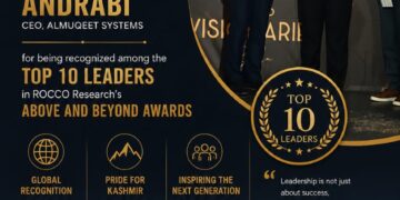Global Telecom Recognition for Zaffar Owais Andrabi as ROCCO Names Top 10 Leaders