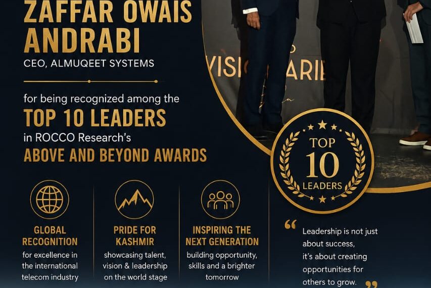 Global Telecom Recognition for Zaffar Owais Andrabi as ROCCO Names Top 10 Leaders
