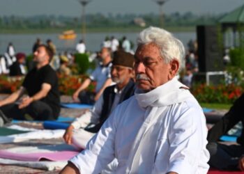 Lieutenant Governor Leads Citizens During the Celebration of the 12th International Day of Yoga