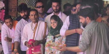 Mehbooba Mufti Visits Kheer Bhawani Shrine, Extends Greetings to Devotees