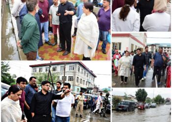 Commissioner SMC conducts extensive City Tour to review waterlogging situation in Srinagar 
