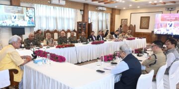 LG Sinha chairs high-level security review meeting with senior officials