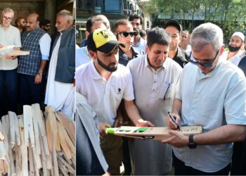 CM Omar Abdullah assures full government support to safeguard Kashmir’s cricket bat industry