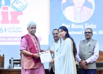 Lieutenant Governor Addresses 77th State-Level Mega Job Fair in Srinagar