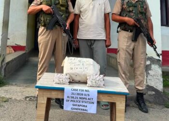 Wife’s Former Partner Held as Ganderbal Police Foil Plot to Frame Husband in Drug Case