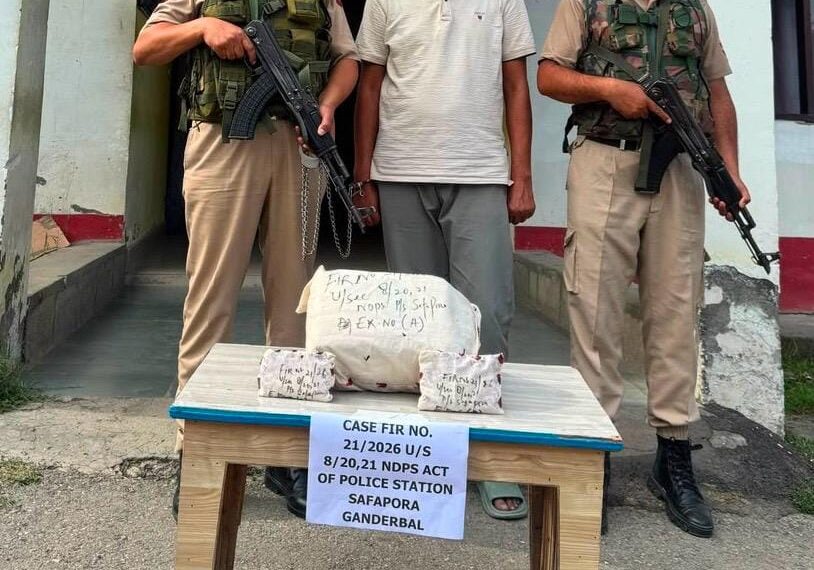 Wife’s Former Partner Held as Ganderbal Police Foil Plot to Frame Husband in Drug Case