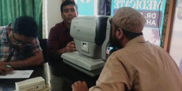 Free Eye Free Check-up Camp Held at Shirpora Pattan