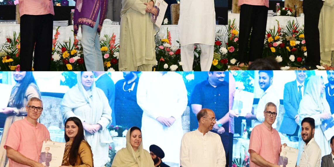 CM Omar Abdullah hands over appointment orders to Medical Officers at SKICC