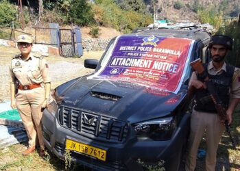 *Baramulla Police Initiates Fresh Freezing Proceedings Against Vehicle Under NDPS Act*