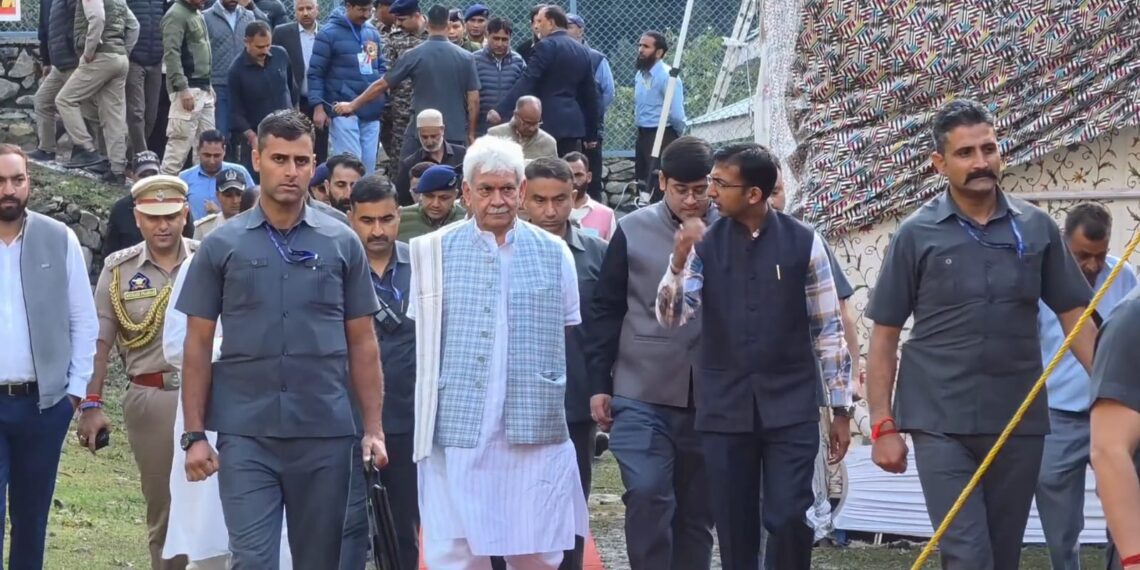 LG Sinha Flags Off Annual Harmukh-Gangabal Yatra From Naranag