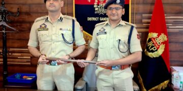 Harshal Rajesh Mahajan Takes Charge as SSP Ganderbal