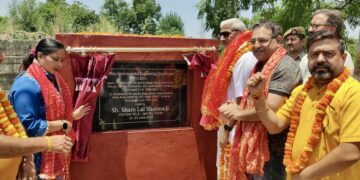 Sham Lal Sharma Lays Foundation Stone for ₹8.43 Crore Lala Da Bagh Nallah Restoration Works Under SASCI Scheme
