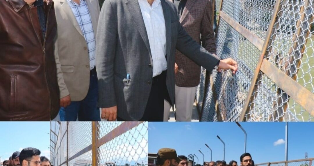 Fencing, upgradation works of Old Zaina Kadal, Aali Kadal, New Zaina Kadal nearing completion to ensure public safety: DC Srinagar