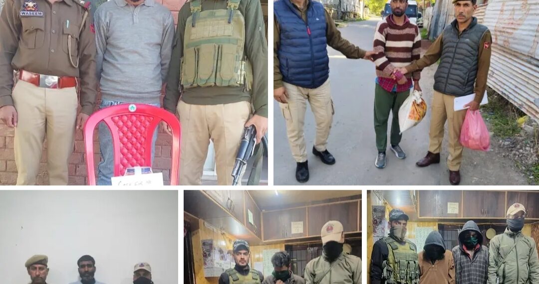 Crackdown against Drug Mafia, Six peddlers arrested in Anantnag 