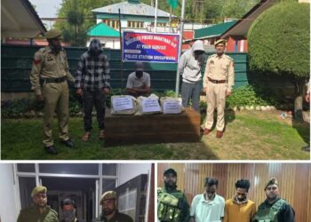 Police bust drug racket in Anantnag, 6 held with contraband 