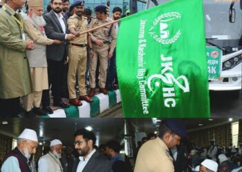 First batch of Haj Pilgrims leave from Haj House Srinagar
