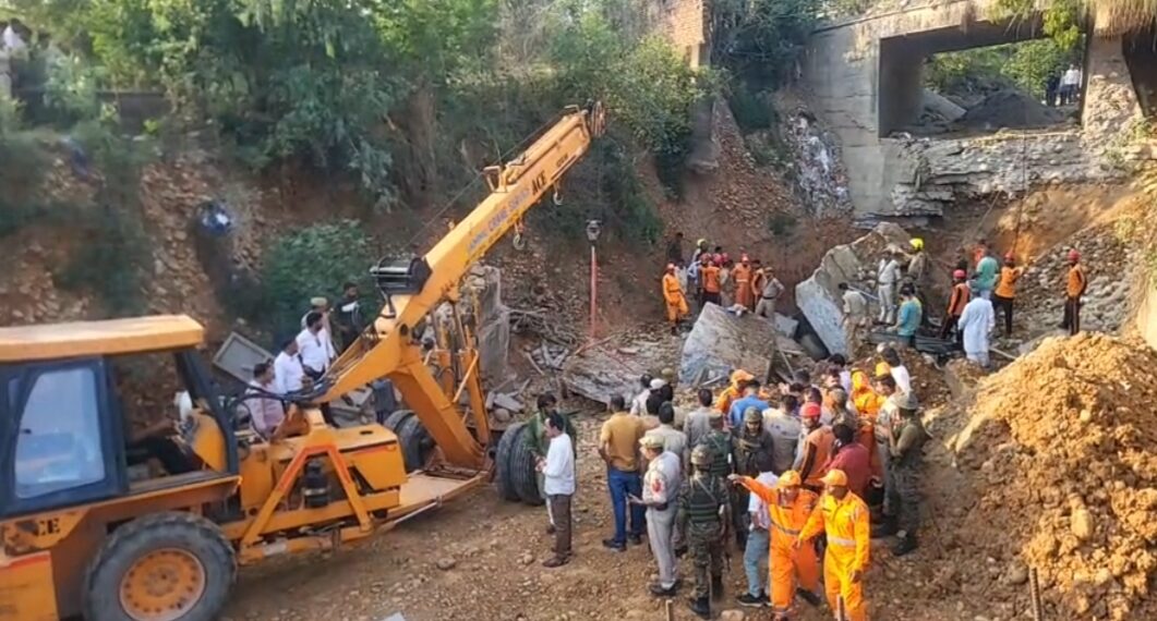 Several workers feared trapped as under-construction bridge collapses in Jammu