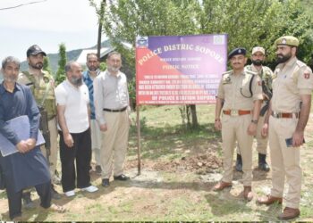 Sopore Police attaches Property of UAPA accused operating as Terror Handler from PoK