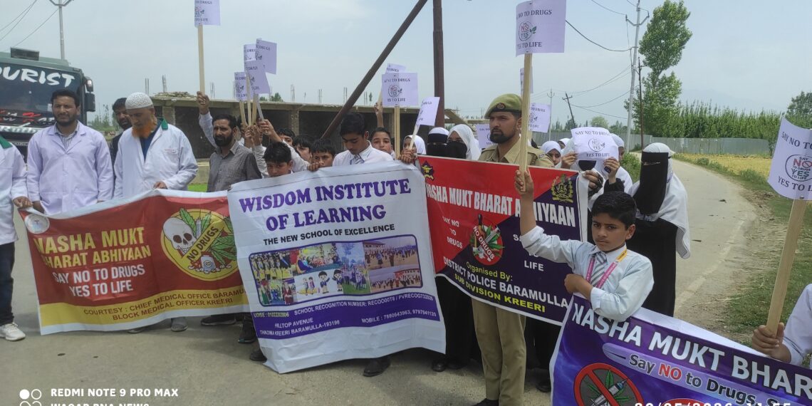 *Police, Almurad Auto Stand Kreeri Organise “Nasha Mukht” Rally Against Drug Abuse*