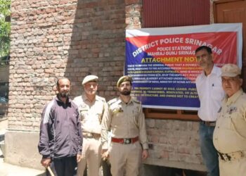 Police attach properties worth Rs 2 Crores under NDPS Act in Srinagar 