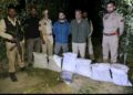 Police unearth underground drug hideout in Shopian; 28.968 kgs of crushed cannabis powder recovered
