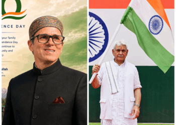 LG Manoj Sinha, CM Omar Abdullah Extend Greetings On 80th Independence Day
