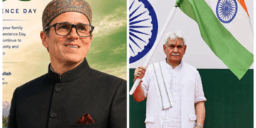 LG Manoj Sinha, CM Omar Abdullah Extend Greetings On 80th Independence Day