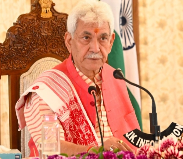 ‘Intensify operations against narco-terror networks & enhance monitoring of emerging digital threats: LG Sinha to Officials