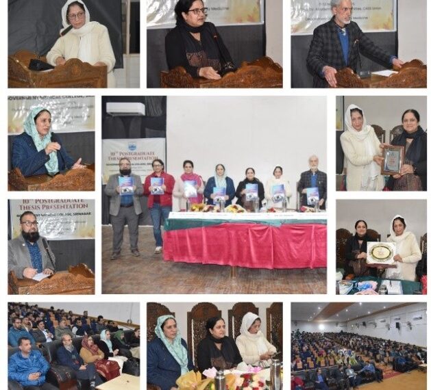 10th Postgraduate Thesis Presentation Concludes at GMC Srinagar