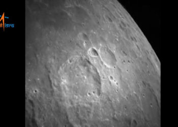 ISRO Releases Images Of Moon Captured From 70 Km Altitude By Lander Camera